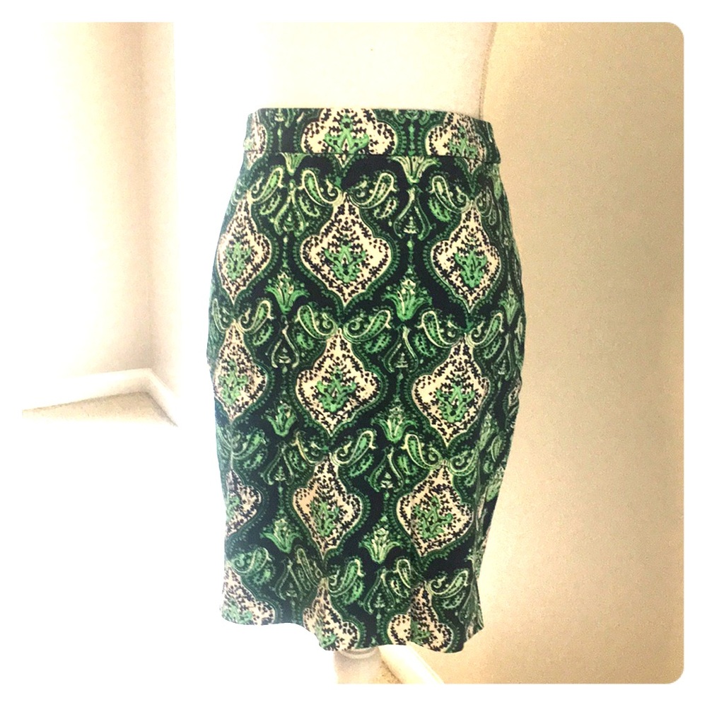 J. Crew paisley skirt